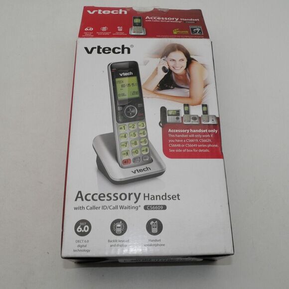 NEW V- Tech CS6609 Cordless Accessory Handset Requires a compatible phone - Picture 2 of 4